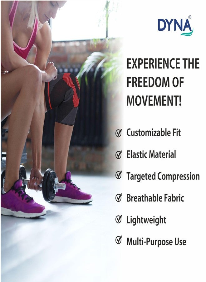 داينا واقيات الركبة داينا كومفورت - دعم مريح ومتين لتخفيف آلام الركبة وإعادة التأهيل (مقاس كبير، أحمر) زوج - Image 5