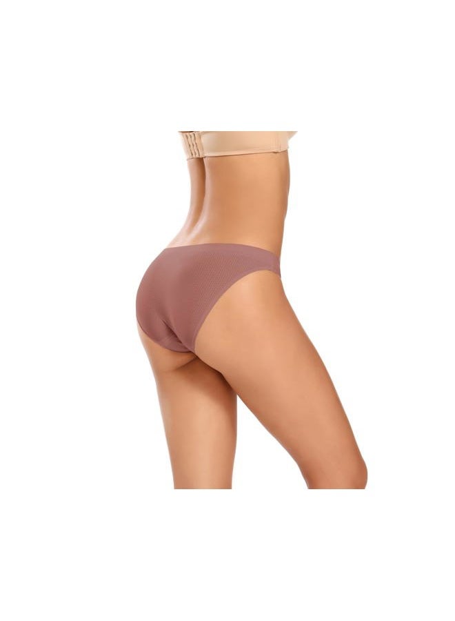 voenxe 5 Pack Women's Seamless Bikini Underwear, Invisible Underwear, Multipanties Microfibre, Underwear Panties, Stretch Invisible Seamless Panties - Image 4