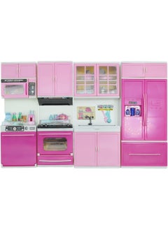 SOLE Kayyum Girls Children's Light Sound 4-Piece Modern Kitchen Set 