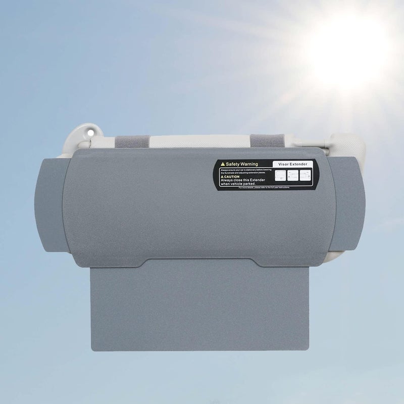 WANPOOL Car Visor Sunshade Extender - Gray - Image 1