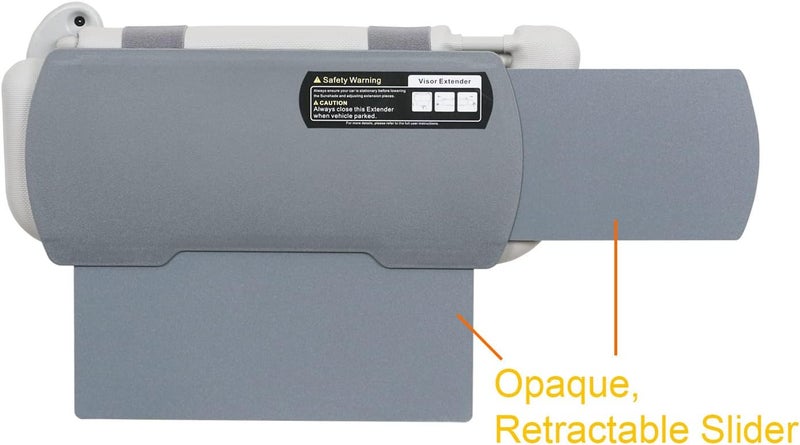 WANPOOL Car Visor Sunshade Extender - Gray - Image 3
