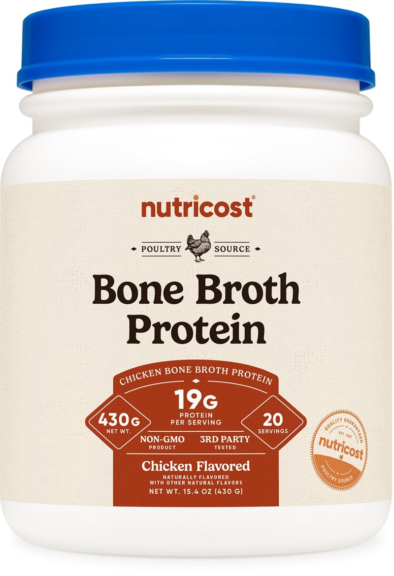 Nutricost Chicken Bone Broth Protein Chicken Flavored 20 Servings - Image 3