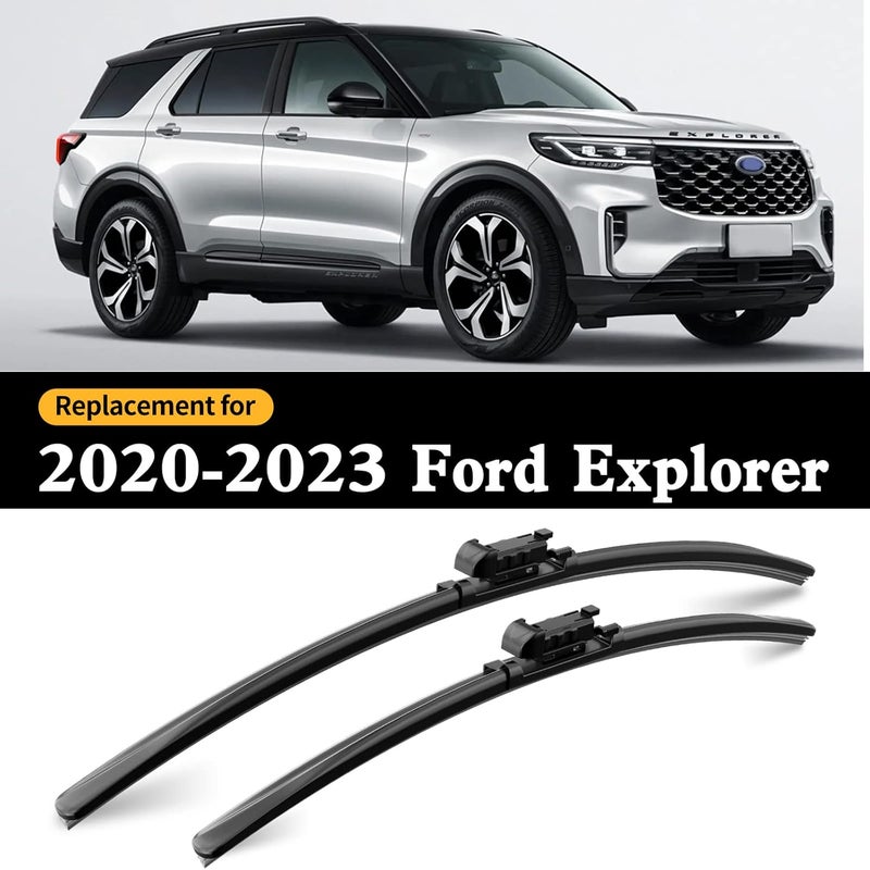 GARDIMU Replacement Windshield Wiper Blades for 2020-2023 Ford Explorer - 3 Pieces - Image 2