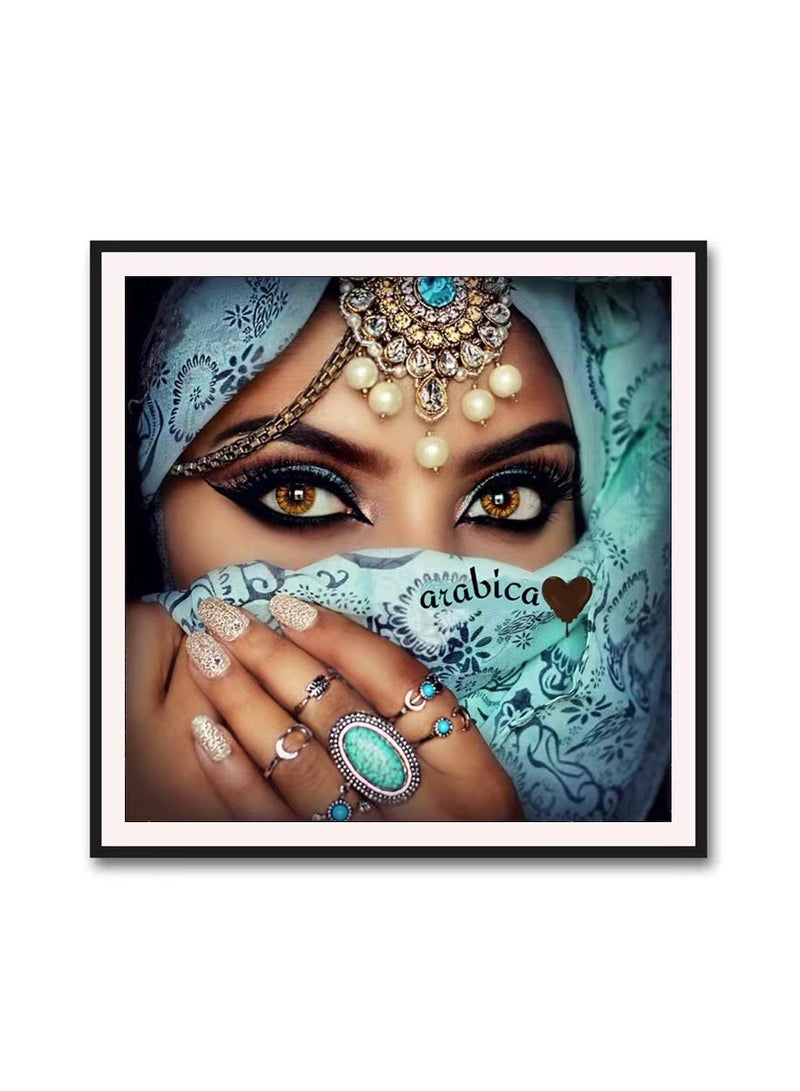 مجموعة ديكور الماسية DIY 5D عبارة عن مجموعة كاملة من الماس، تمثل الناس والنساء، وهي عبارة عن مجموعة لصق جدارية للديكور المنزلي رائعة للمنزل وغرفة المعيشة والمكتب والمطبخ والمتجر بحجم 30x30 سم. - Image 2