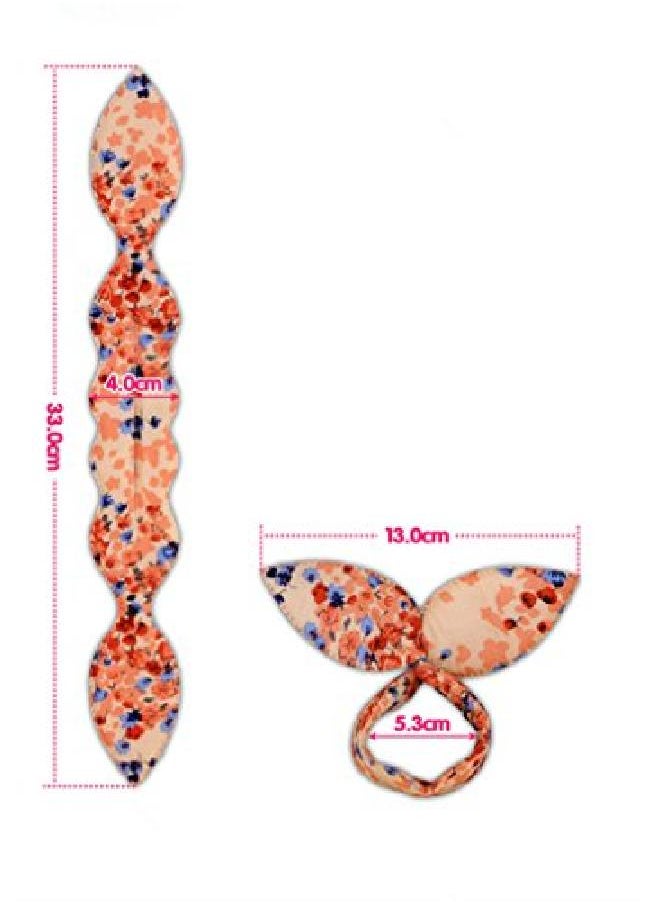 Lovef Jewelry - Lovef 6Pcs Women'S Korean Magic Hair Accessories Cute Rabbit Bunny Ear Sponge Hair Styling Tools Polka Dot Bow Hair Bun Maker Bun Curler Twist For Ponytail - Image 1