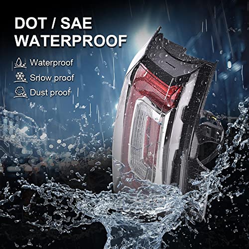 GPLUS G-PLUS LED BAR Tail Lights Compatible with GMC Yukon/Yukon XL 2019-2020,Fit GMC Yukon/Yukon XL (Denali, SLE, SLT) 2015-2018 Driver and Passenger Taillamps Brakelights Luces Traseras,Faros Traseros - Image 3