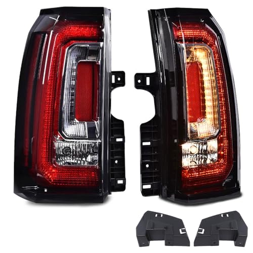GPLUS G-PLUS LED BAR Tail Lights Compatible with GMC Yukon/Yukon XL 2019-2020,Fit GMC Yukon/Yukon XL (Denali, SLE, SLT) 2015-2018 Driver and Passenger Taillamps Brakelights Luces Traseras,Faros Traseros - Image 1