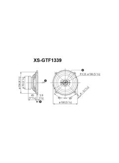 Sony XS-GTF1339 13 cm 3-way coaxial speaker with 230W maximum power. Special features and benefits: a sound with rich bass that will delight you - the Sony XS-GTF1339 3-way speakers create up to 230 W maximum power. Clear sound and rich bass, these features were at the heart of the development of the new GTF series.  - Image 4