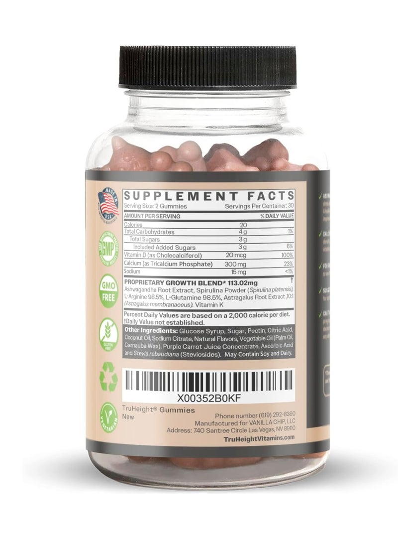 Truheight Growth Watermelon Flavor 60 Gummies - Image 2