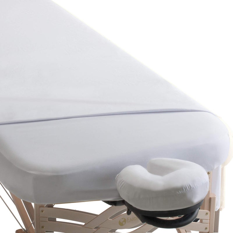 EarthLite Professional Microfiber Face Cradle Cover - Silky, Wrinkle Resistant, Quick-Drying, Reusable for Massage Tables (1 Pack) - Image 3