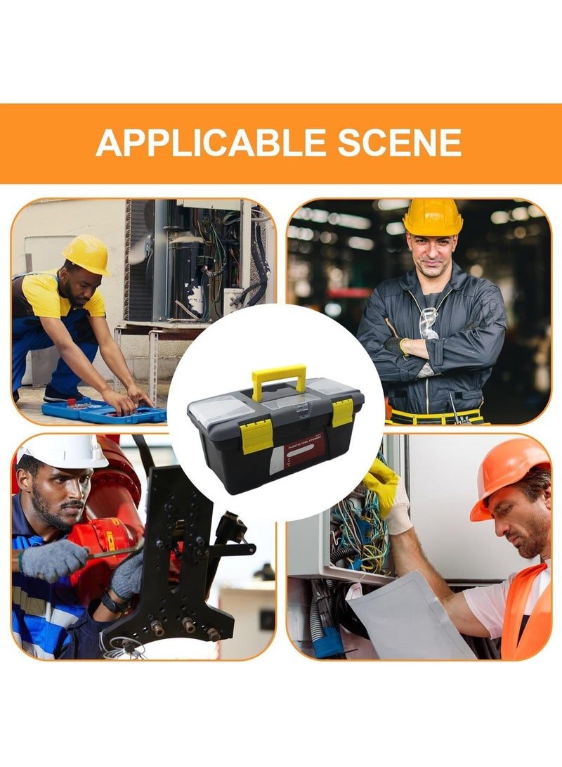 19" Tool Organizer Case - Portable Double Layer Tool Box with Handle | Large Capacity Multi-Purpose Household Tool Organizer - Image 3