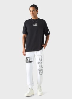 STARTER Starter Logo Print Crew Neck T-shirt with Short Sl  - Image 4