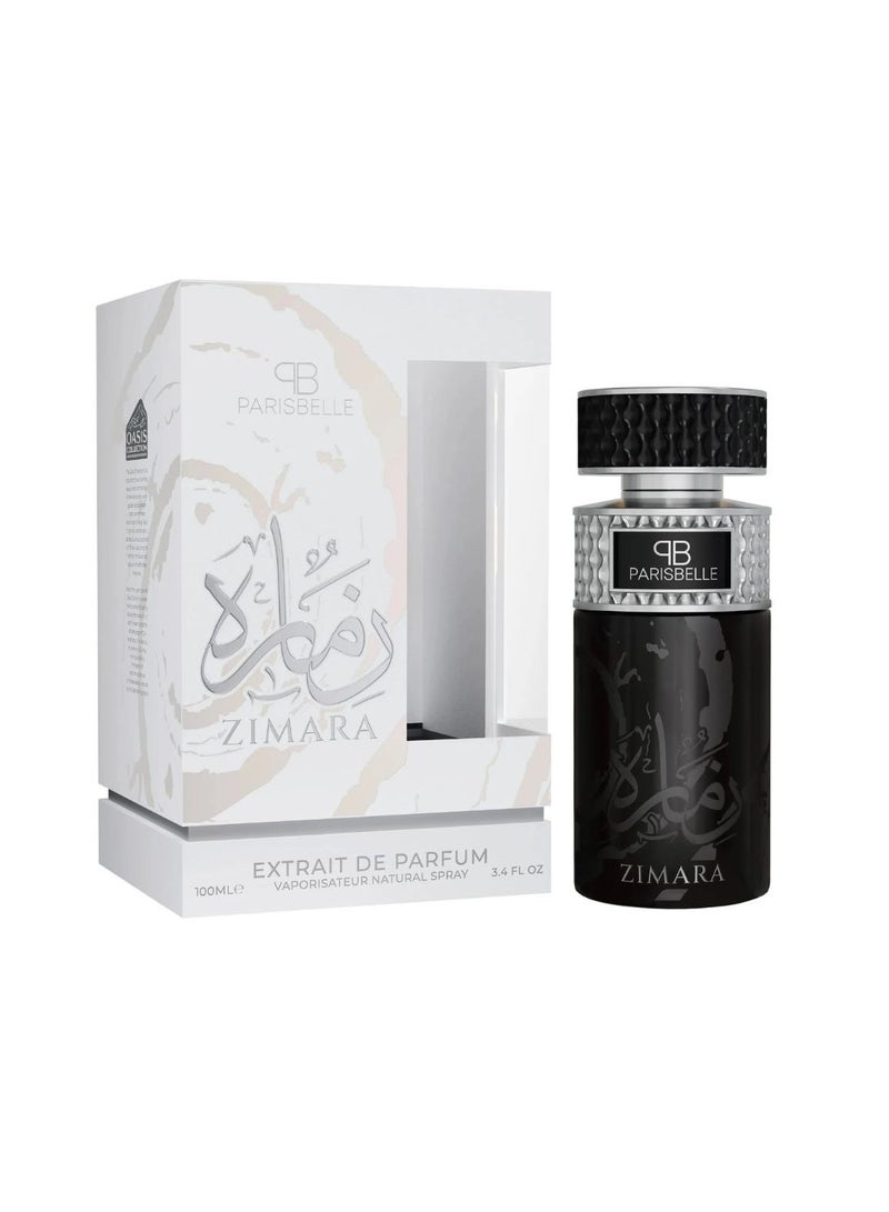 Parisbelle Zimara Extrait De Parfum 100ml Unisex Luxury Long Lasting Floral Leather Fragrance by Parisbelle - Image 3