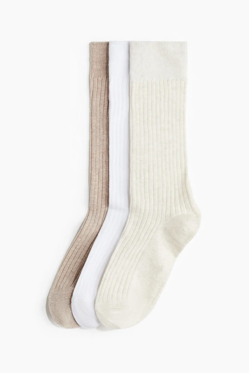 H&M 3-pack long socks