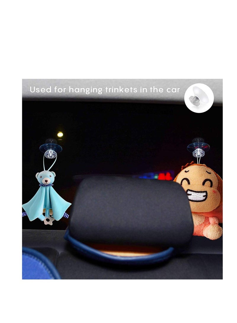 SYOSI Clear Suction Cups without Hooks Plastic Sucker Pads without Hooks Plastic Suction Cups for Fairy Lights Strong Adhesive Force Hanging Decoration Suitable for Window Glass Bathroom Kitchen - Image 3