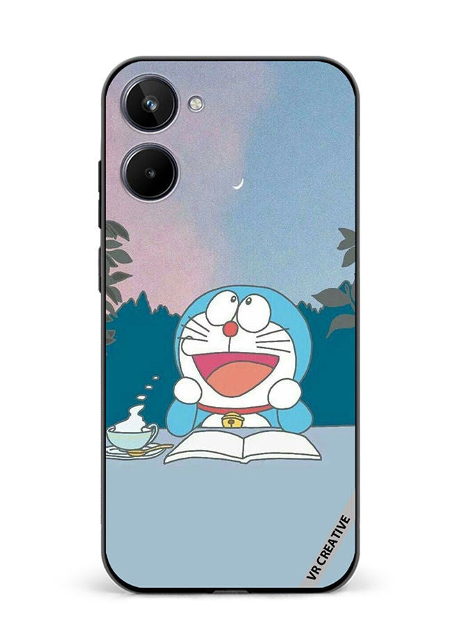 VR CREATIVE Protective Case Cover For Realme 10 Wandering Doremon Design Multicolour - Image 1