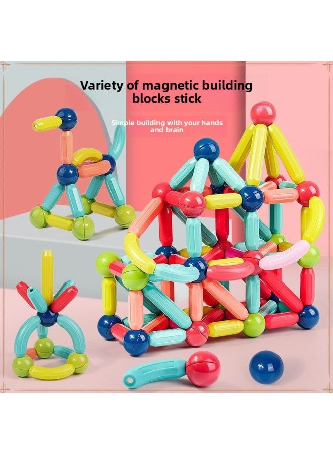 Loquat Varied Magnetic Stick Children's Toys Birthday Modeling Strong Magnetic Assembled Training Children's Thinking And Creative Ability To Benefit Intelligence-Color:Maternal And Infant Grade Magnetic S - Image 4