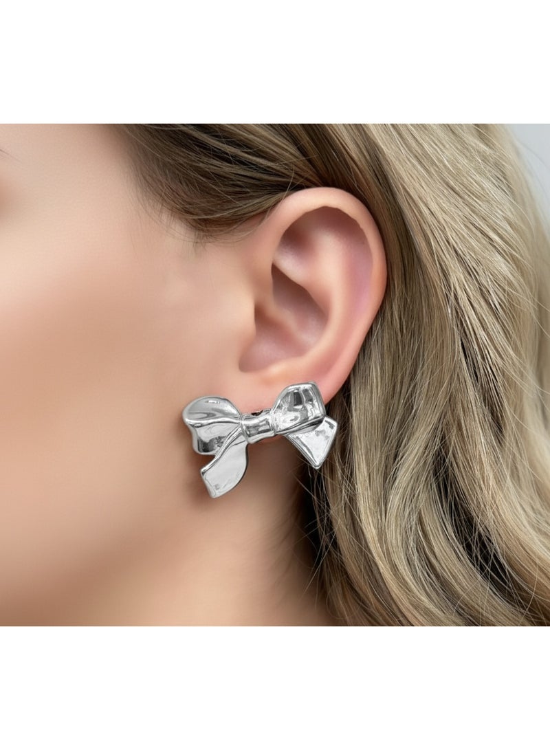 Elegant Bow Earrings for Women & Girls – Stylish and Delicate Design - Image 1