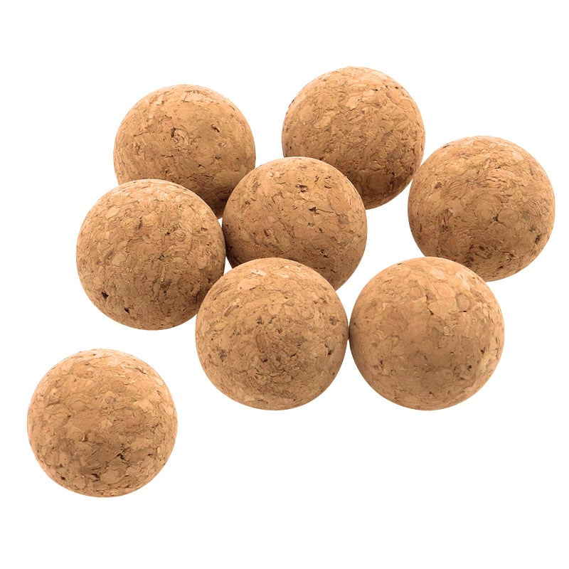 Woogim 8PCS Wooden Ball Stopper 30mm Wine Bottle Cork Ball Stoppers for Wine Decanter Carafe