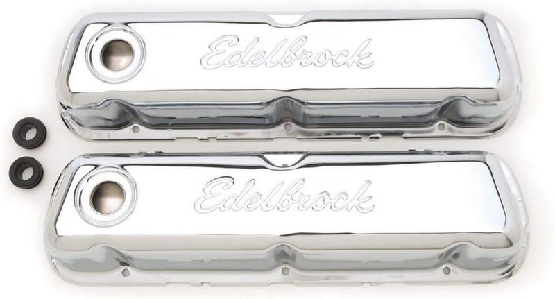 Edelbrock 4460 Signature Series Chrome Valve Cover - Image 1