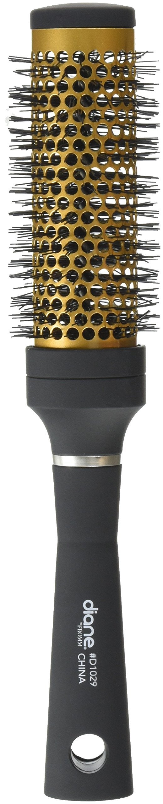 Diane Gold Thermal Hair Brush with 125Inch Ceramic Barrel for Blow Drying and Styling Curly Hair Lightweight Easy to Use for AtHome Styling Shorter Hair