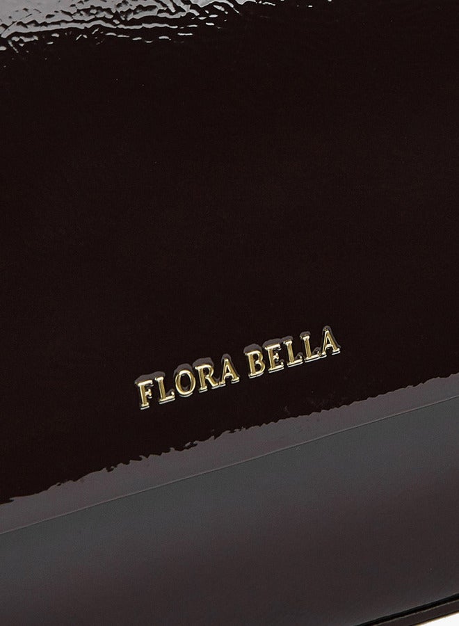 Flora Bella By Shoexpress Solid Shoulder Bag with Strap Handle and Flap Closure  - Image 5