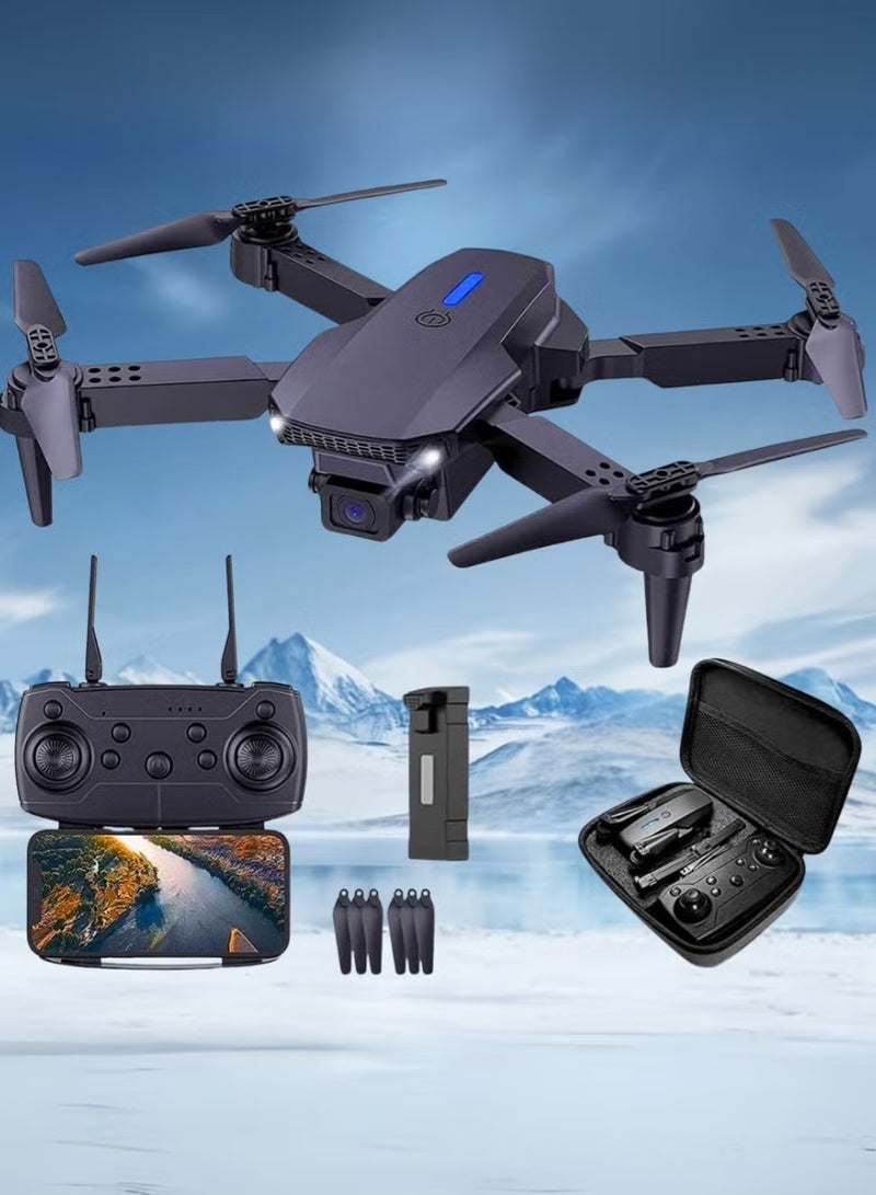 A ZONE Mini Drone with Camera 1080p HD Foldable Drone for Kids Adults with Carrying Case Battery 90° Adjustable Lens Altitude Hold One Key Takeoff 360° Flip Toy Gift - Image 1