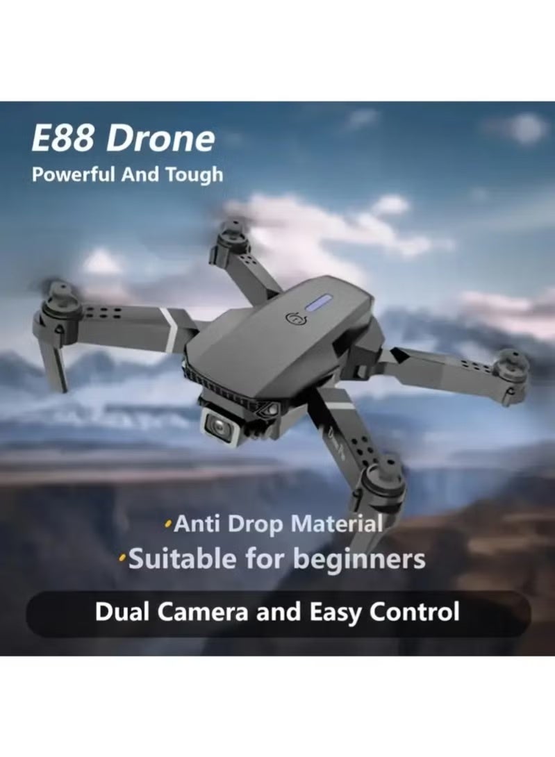 A ZONE Mini Drone with Camera 1080p HD Foldable Drone for Kids Adults with Carrying Case Battery 90° Adjustable Lens Altitude Hold One Key Takeoff 360° Flip Toy Gift - Image 4