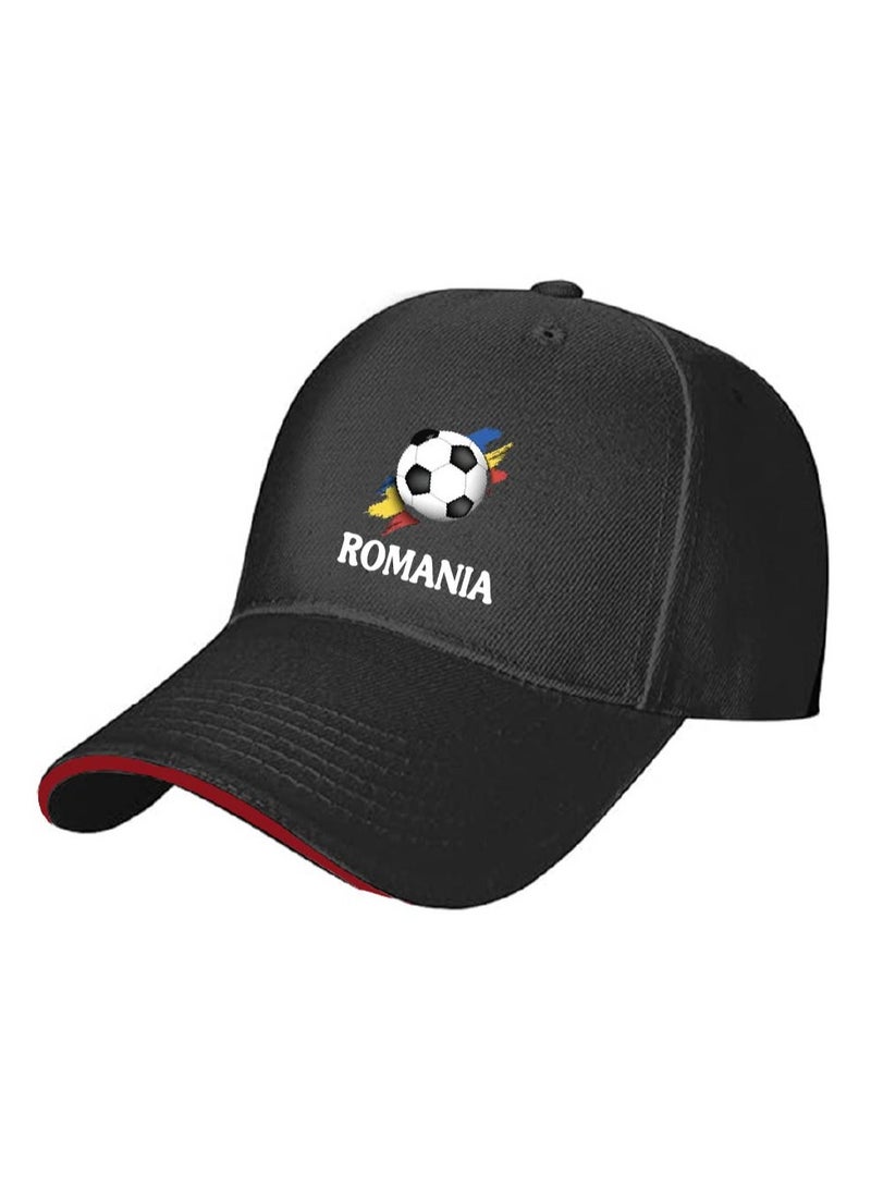 PRINTSHOP4ME Romania Unisex Adult Football Cap for Both Men and Women With Metal Adjustable Buckle Closure - Perfect for Football Fans, Match Days, Outdoor Activities, and Everyday Wear - Image 2