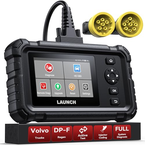 Launch LAUNCH Elite HD-V Heavy Duty Truck Scanner for Volvo, All System Active Test Diesel Diagnostic Tool, All Calibration/Reset Services Scan Tool for Diesel Vehicle of Volvo, 4-in-1 Live Graph Data - Image 1