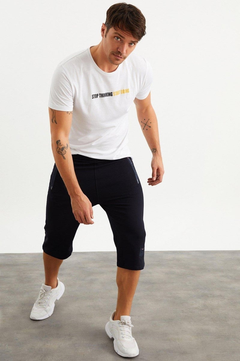Mysport 201762 Pocket Embroidery Detailed Men's Capri  - Image 4