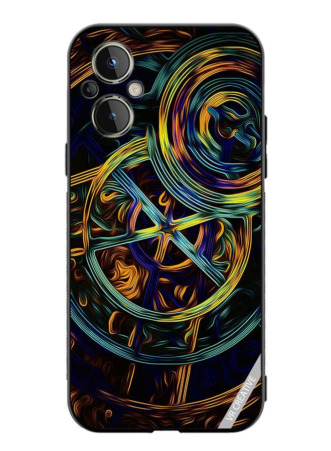 VR CREATIVE Protective Case Cover For OnePlus Nord N20 5G Abstract Design Multicolour - Image 1