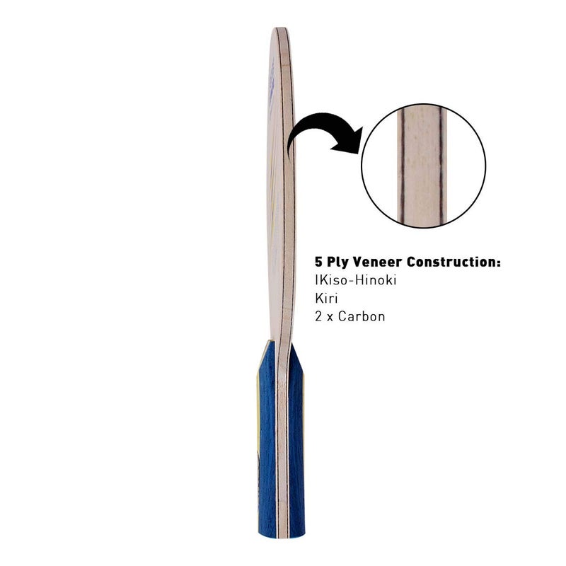 donic Waldner Legend Carbon Offensive (85g) Table Tennis Blade - Image 3