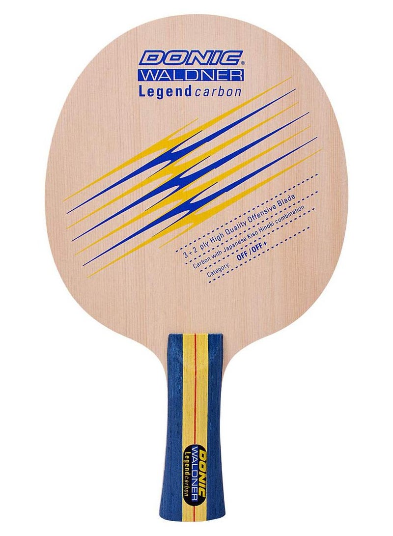 donic Waldner Legend Carbon Offensive (85g) Table Tennis Blade - Image 1