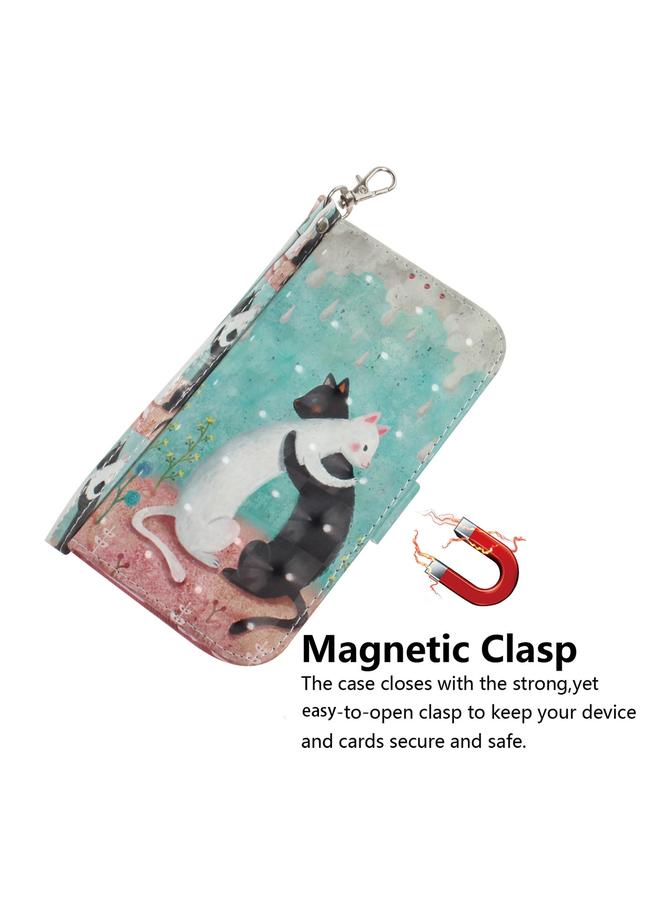 اس-توب جراب هاتف Honor X7A ثلاثي الأبعاد ملون من الجلد قابل للطي أفقيًا - Image 4