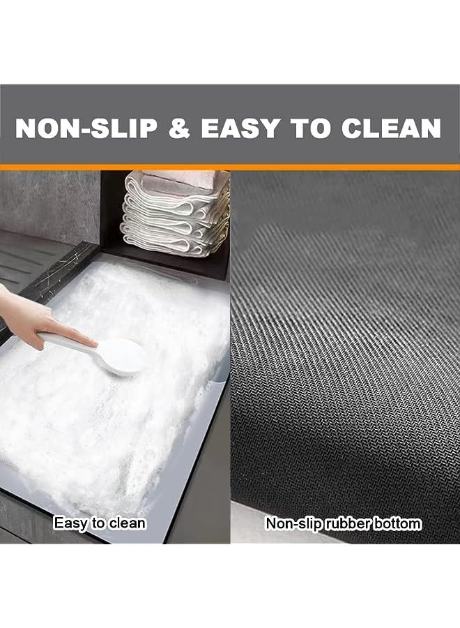 IAF Bathroom Floor Mats Bath Rug: Diatom Bathroom Rug, Super Absorbent Quick-Drying Bath Mat – Non-Slip Bathroom Carpet, Easy Cleaning, for Toilet Bathroom Living Room Kitchen (40 x 60cm, Grey)  - Image 3