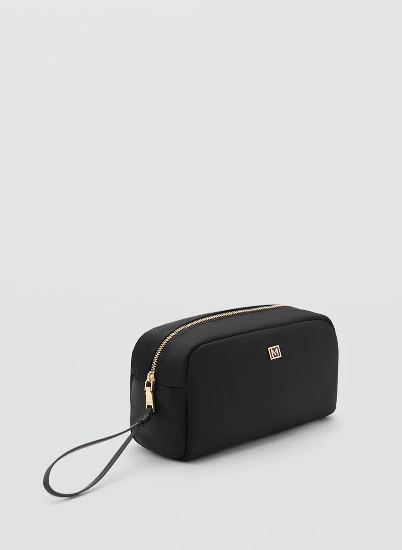 مانجو Zipped Nylon Cosmetics Bag