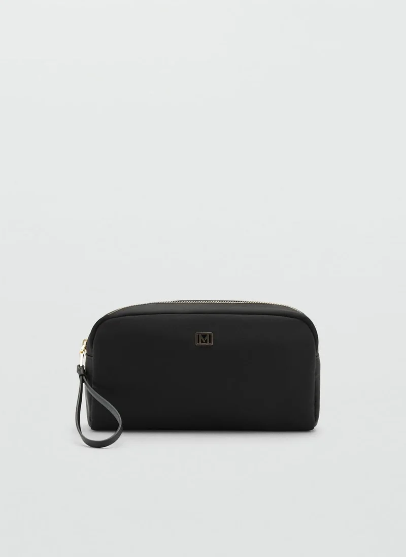 مانجو Zipped Nylon Cosmetics Bag