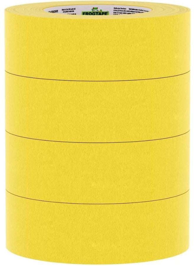 FrogTape Delicate Surface Painter'S Tape With Paintblock, 1.41 Inch X 60 Yards, 4-Pack, Yellow  - Image 3