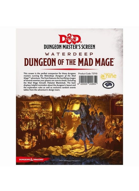 Dungeon Of The Mad Mage Dm Screen Multicolor (Gfn73710)