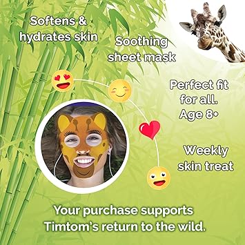 7th Heaven Born Free Giraffe Face Mask Enriched with Cucumber and Aloe Vera - Image 4