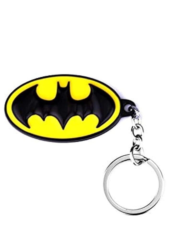 SOLDOUT Fashion Batman Superhero Key Chain Oval Shaped Bat Logo Enamel Metal Keyring Super Hero Keychain Gift - Image 2
