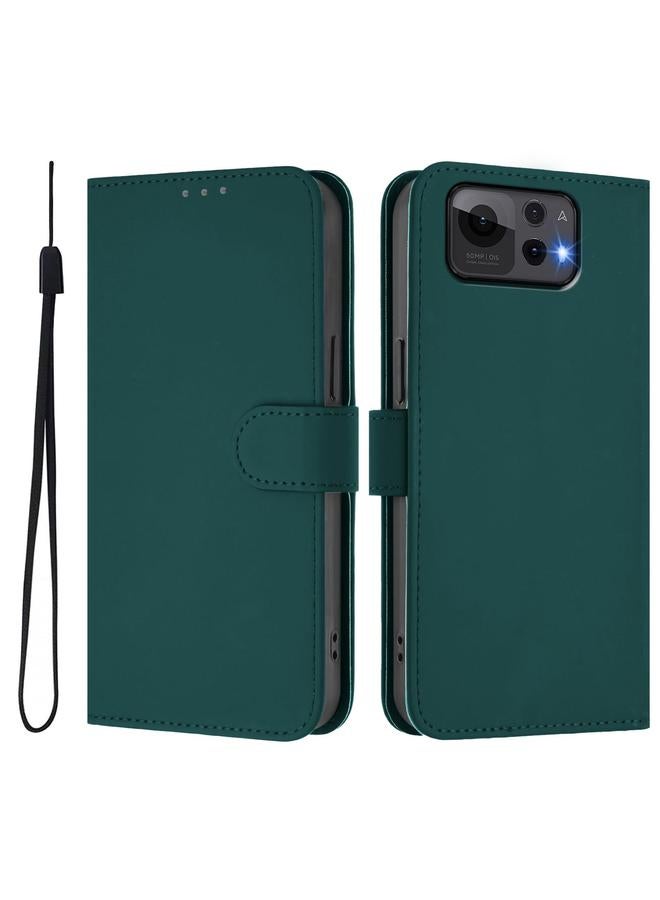S-TOP Case For Asus Zenfone 12 Ultra Skin Feel Solid Color Leather Phone Case with Lanyard - Image 2