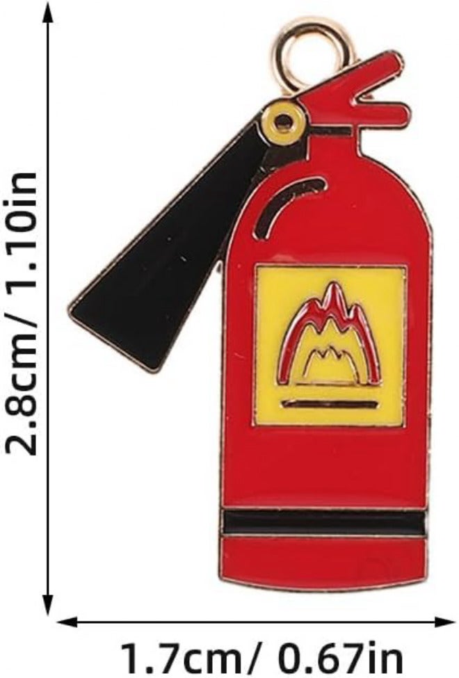 FUOYLOO 30pcs Firefighter Themed Keychains - Pendant, Firetruck Charm for Birthday Party Favor Supplies - Fireman Gift for Appreciation - Image 2
