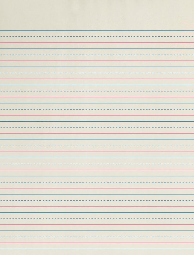 School Smart Zaner-Bloser Writing Paper, Handwriting Practice Lined Paper, Grade 3 Learning, 1/2 Inch Rule, 8 x 10-1/2 Inches, 500 Sheets - Image 1