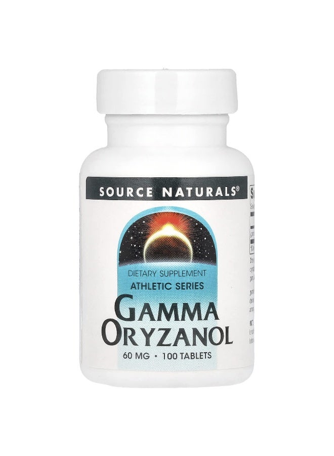 Source Naturals Source Naturals, Athletic Series, Gamma Oryzanol, 60 mg, 100 Tablets  - Image 1