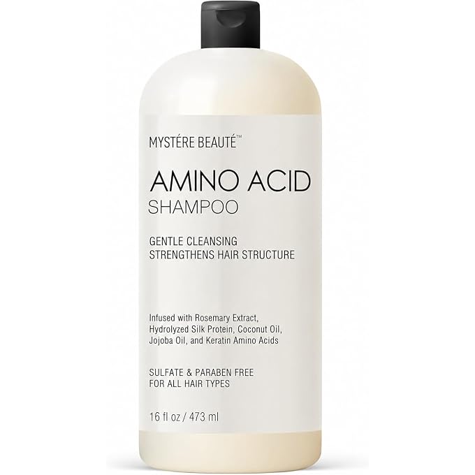 STRBOXONG Amino Acid Shampoo, Sulfate Free Amino Acid Shampoo Enriched with Rosemary Extract & Jojoba Oil for Dry and Damaged Hair | Keratin Shampoo with Amino Acids Protein Shampoo for Strength 16 fl oz - Image 1