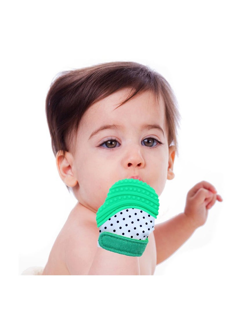 Baby Teething Mitten, Self Soothing Teether and Teething Pain Relief Toy and Prevent Scratches- One glove (Green) - pzsku/Z9B179F416A1128EA1772Z/45/_/1717151225/e7869fd8-ca67-4464-a7d6-3e5d45cfda7e