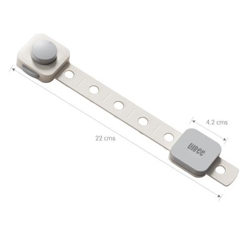 LILBEE Child Safety Locks – Dual Locking System for Cabinets, Drawers, Fridge, Toilet Seats, Furniture (Pack of 4, White) - Image 4