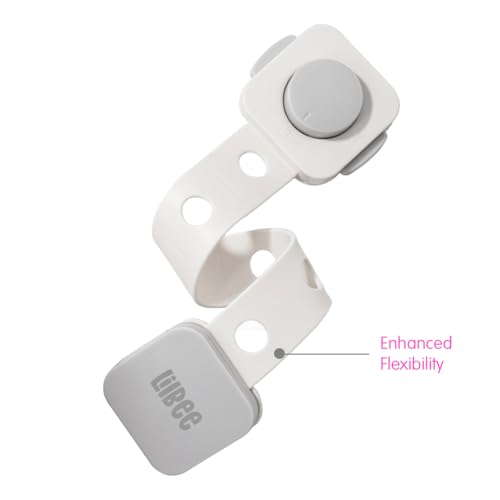 LILBEE Child Safety Locks – Dual Locking System for Cabinets, Drawers, Fridge, Toilet Seats, Furniture (Pack of 4, White) - Image 5